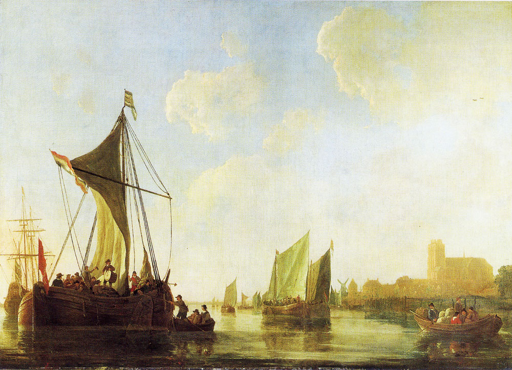 Manner of Aelbert Cuyp - Passage Boat on the Maas