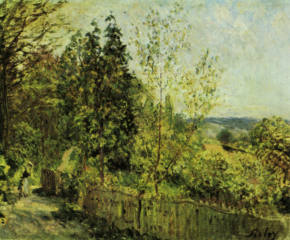 Alfred Sisley - The road in the woods