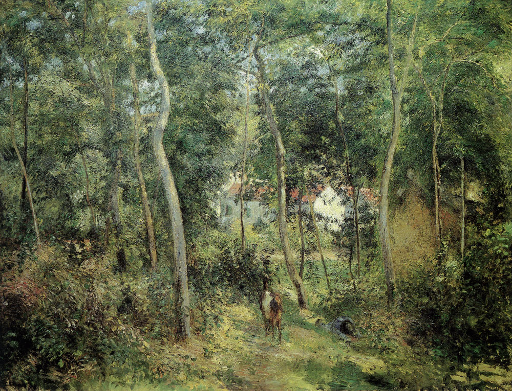 Camille Pissarro - Edge of woods near L'Hermitage