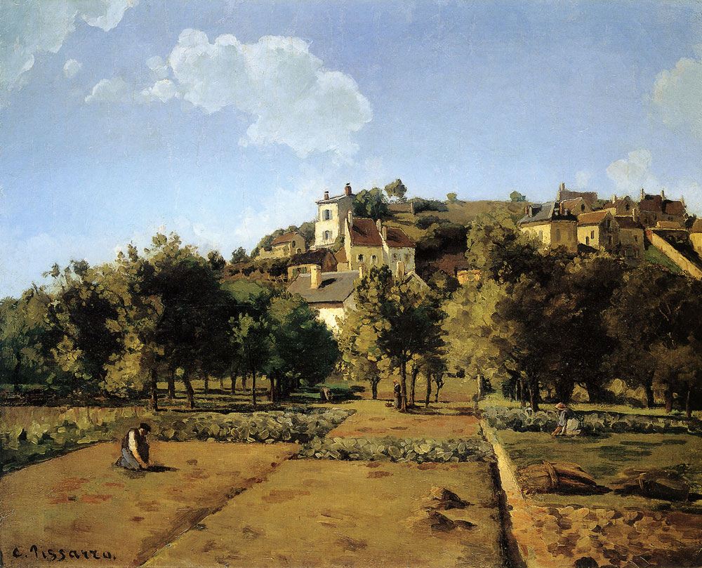 Camille Pissarro - Gardens at L'Hermitage