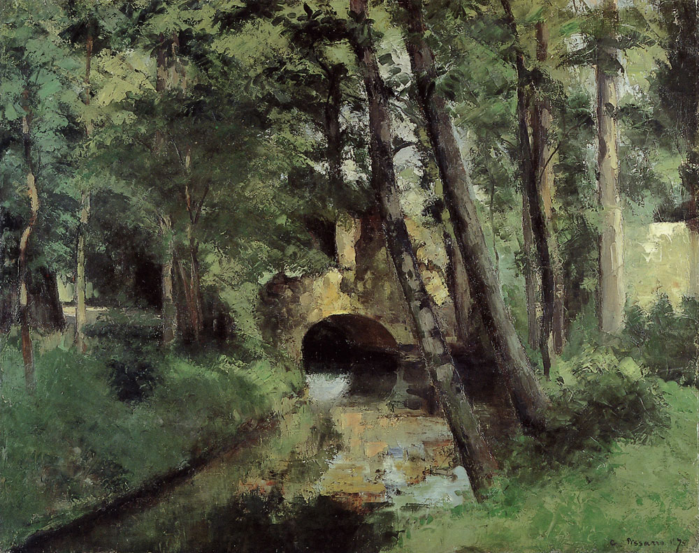 Camille Pissarro - Small bridge, Pontoise