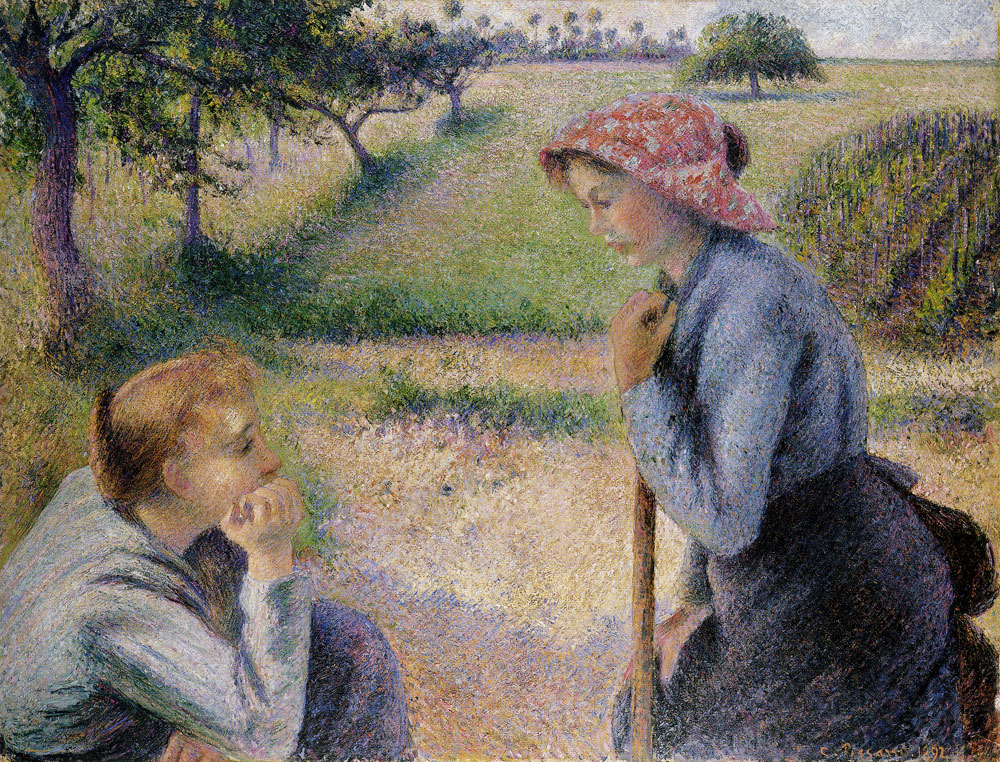Camille Pissarro - Two Young Peasant Women