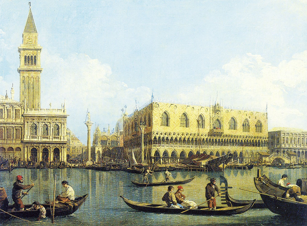 After Canaletto - Venice: the Molo from the Bacino di S. Marco