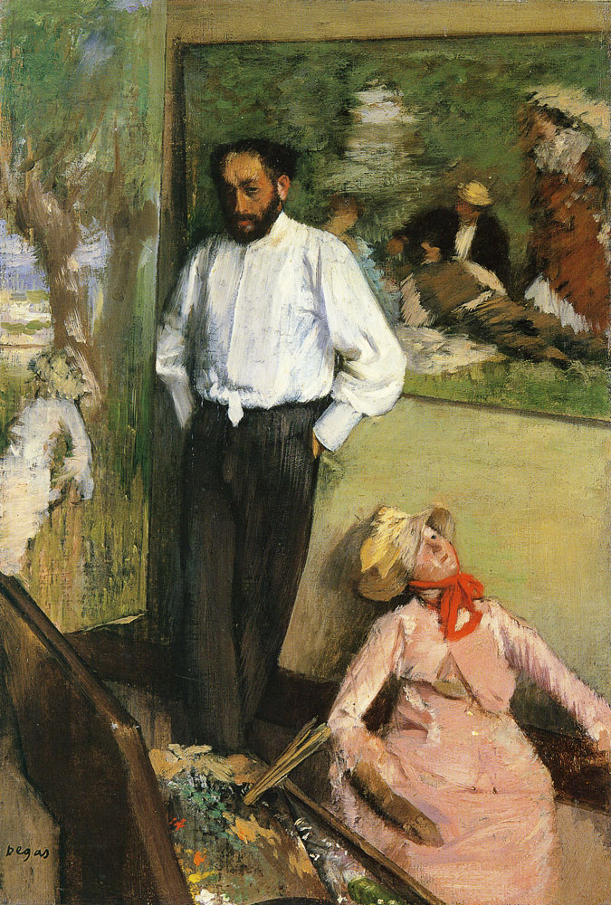 Edgar Degas - Portrait of Henri Michel-Lévy