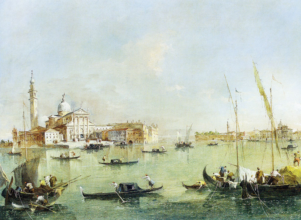 Francesco Guardi - San Giorgio Maggiore with the Giudecca and the Zitelle in Venice
