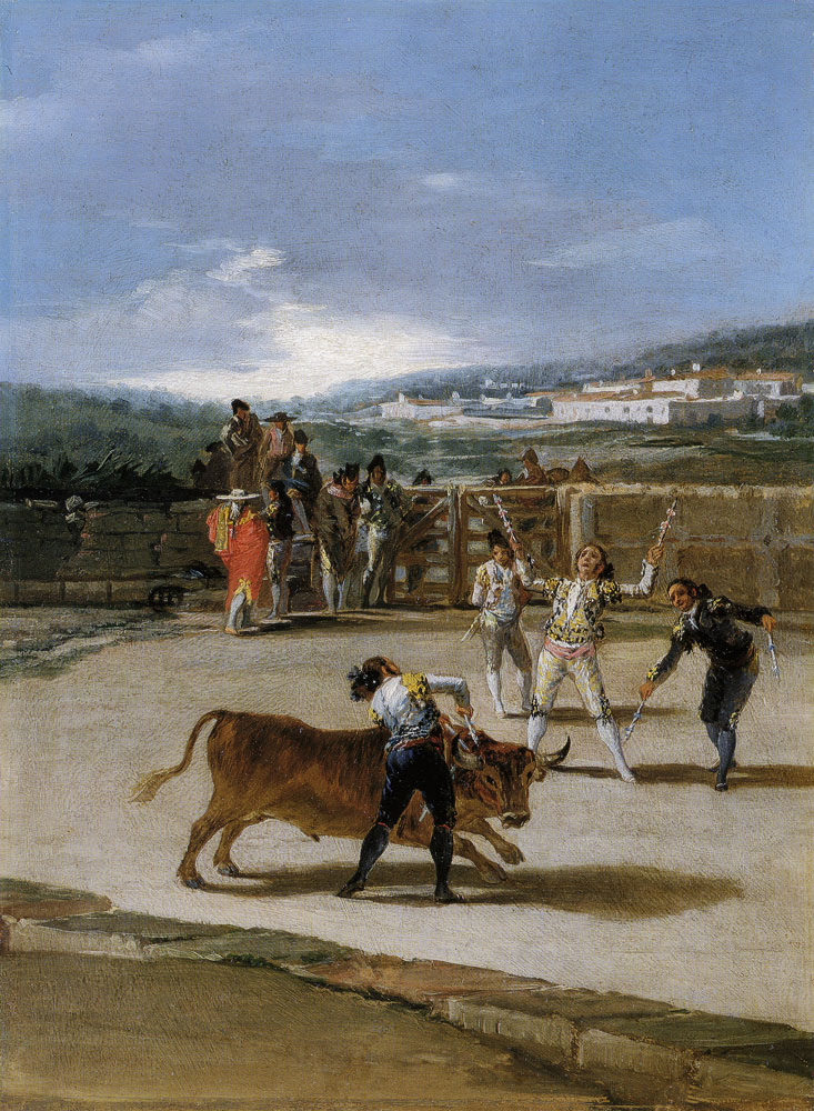 Francisco Goya - Banderillas in the Countryside