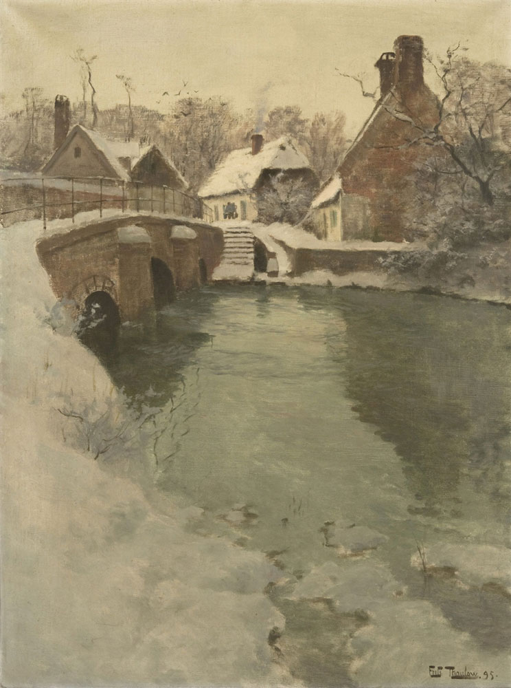 Frits Thaulow - The River Arques at Ancourt - Evening