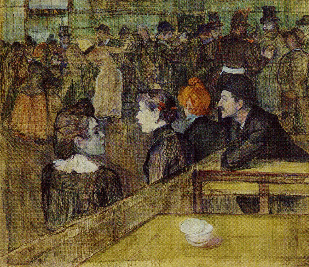 Henri de Toulouse-Lautrec - Ball Room at the Moulin de la Galette
