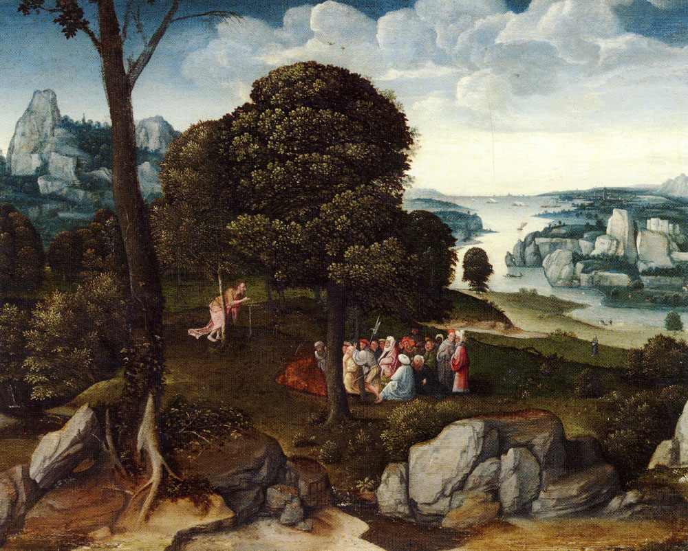 Workshop of Joachim Patinir - Landscape with John the Baptist preaching