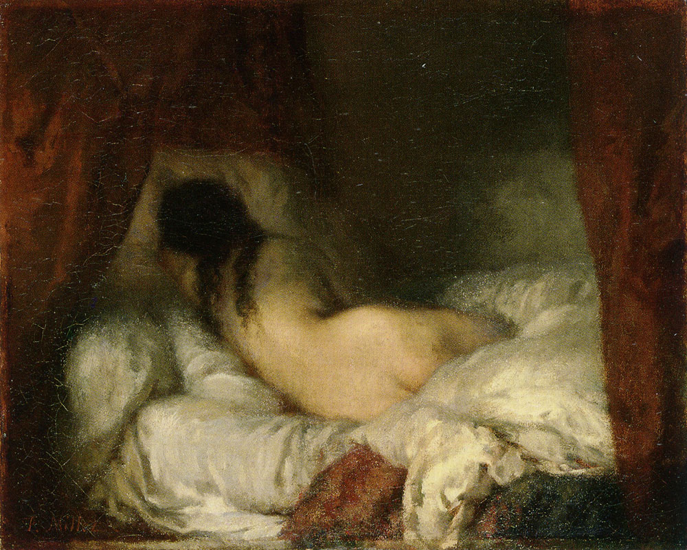 Jean-François Millet - Female reclining nude