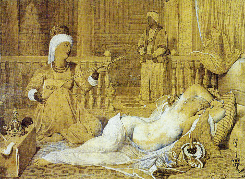 Jean Auguste Dominique Ingres - Odalisque with slave