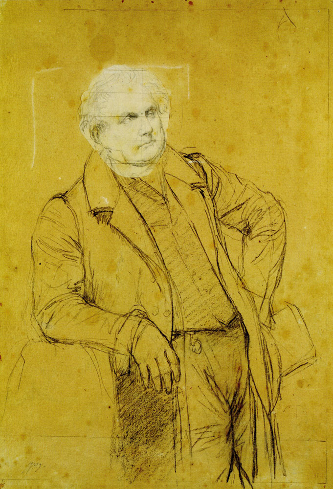 Jean Auguste Dominique Ingres - Study for Monsieur Bertin