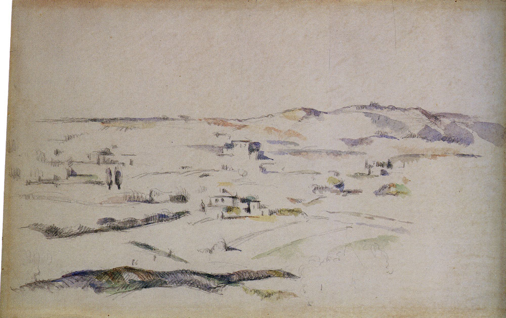 Paul Cézanne - Provençal landscape near Gardanne