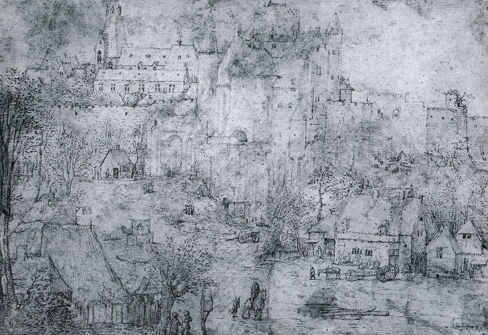 Pieter Bruegel the Elder (?) - Landscape with a castle