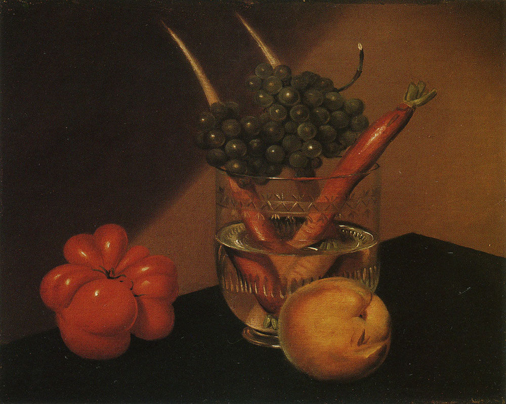 Attributed to Raphaelle Peale - Still Life with Fruit and Vegetables