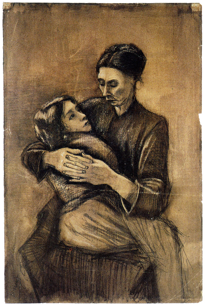 Vincent van Gogh - Sien with Girl on her Lap, Half-Length