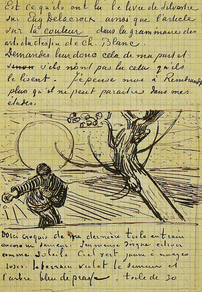 Vincent van Gogh - Sketch of The Sower