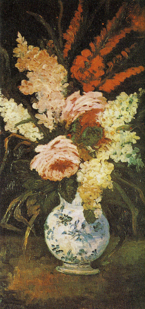 Vincent van Gogh - Vase with gladioli and lilacs