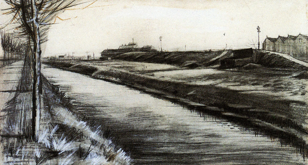 Vincent van Gogh - Ditch along the Schenkweg