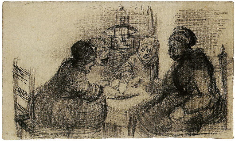 Vincent van Gogh - Four people sharing a meal
