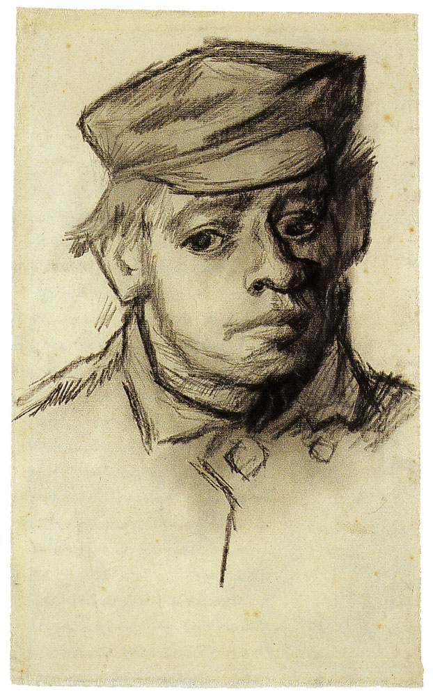 Vincent van Gogh - Head of a young man