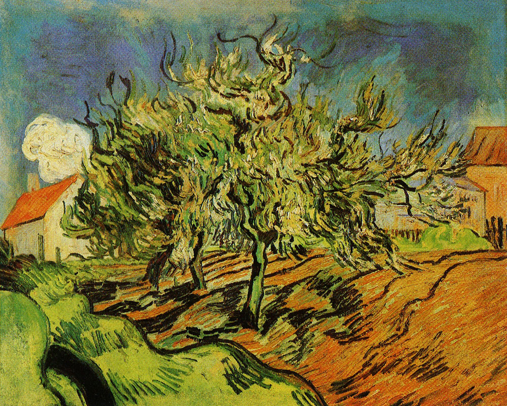 Vincent van Gogh - Landscape with Three Trees and a House