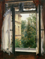 Adolph Menzel - View from a Window in Marienstrasse