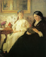 Berthe Morisot The mother and sister of the artist