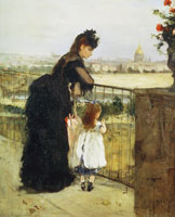 Berthe Morisot Woman and Child on the Balcony