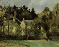 Camille Pissarro Landscape at L'Hermitage, Pontoise