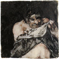Francisco Goya Man Looking for Fleas in his Shirt