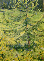 Franz Marc Larch on a Forest Meadow