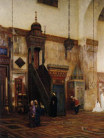 Frederic Leighton Portions of the interior of the grand mosque of Damascus