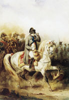 Hippolyte Bellangé Napoleon on a Grey Horse