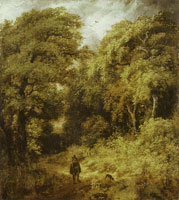 Jacob van Ruisdael Road in a Forest