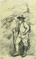 Paul Cézanne Pissarro going to paint