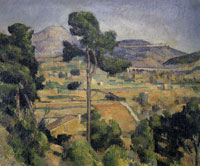 Paul Cézanne Montagne Sainte-Victoire seen from Montbriand