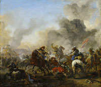 Philips Wouwerman Battle between Horsemen and Soldiers
