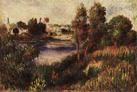 Pierre-Auguste Renoir Landscape at Vétheuil