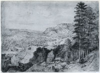 Copy after Pieter Bruegel the Elder - Mule caravan on a hillside