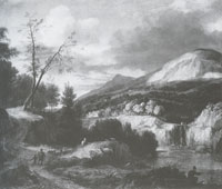 Roelant Roghman Mountain Landscape with an Angler