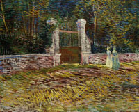 Vincent van Gogh The Entrance of Voyer d'Argenson Park at Asnières