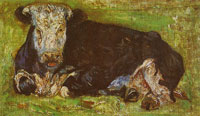 Vincent van Gogh Cow lying down
