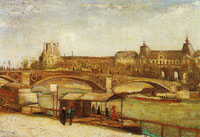 Vincent van Gogh The Pont du Carrousel and the Louvre