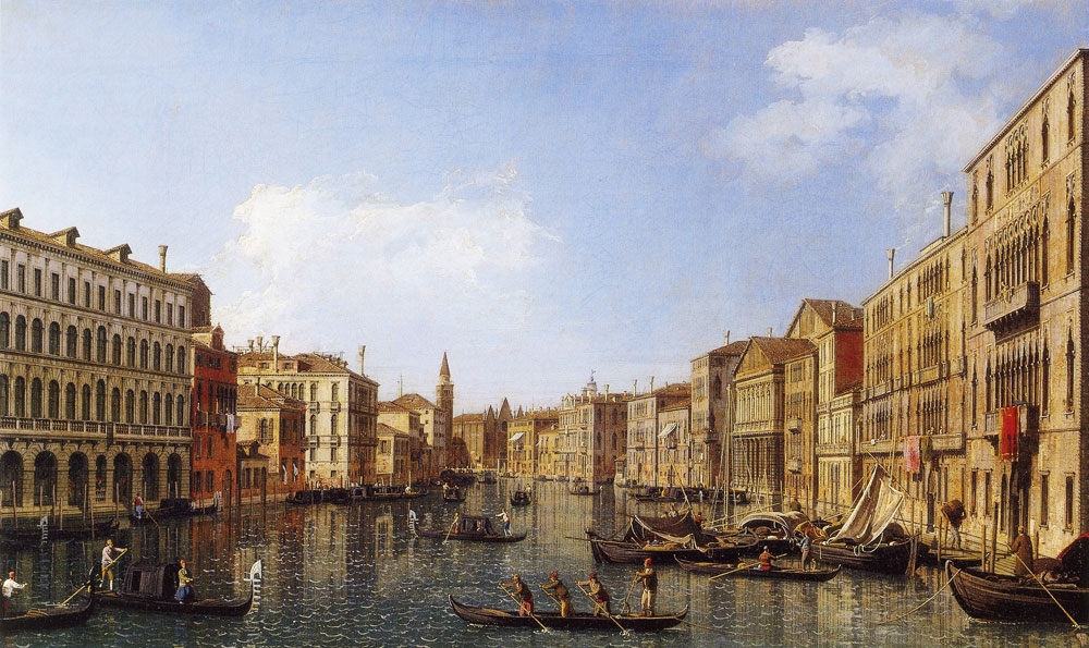 Canaletto - Venice: the Grand Canal from the Palazzo Foscari to the Carità