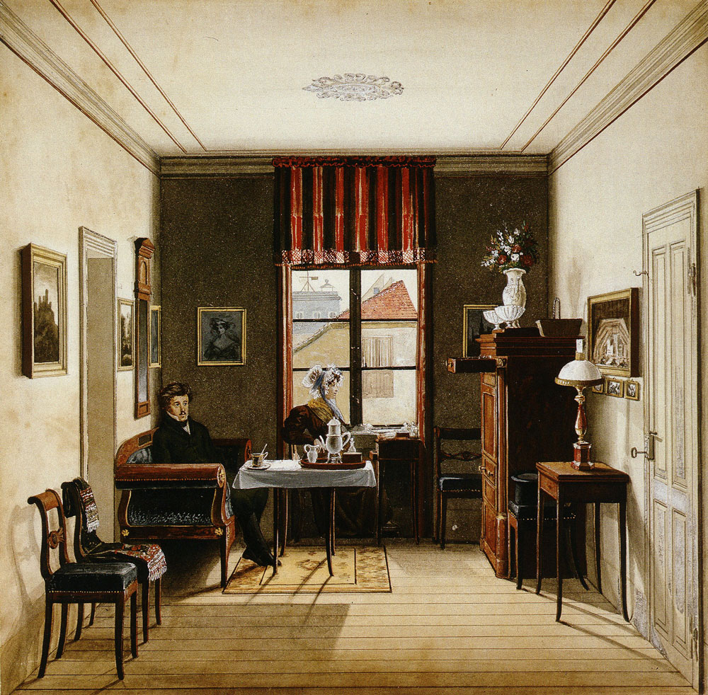Carl Wilhelm Gropius - Sitting Room in the House of the Stage Designer Carl Wilhelm Gropius