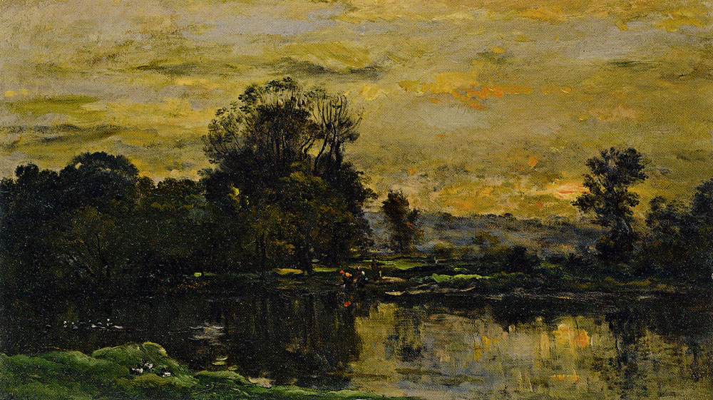 Charles-François Daubigny - Landscape with Ducks