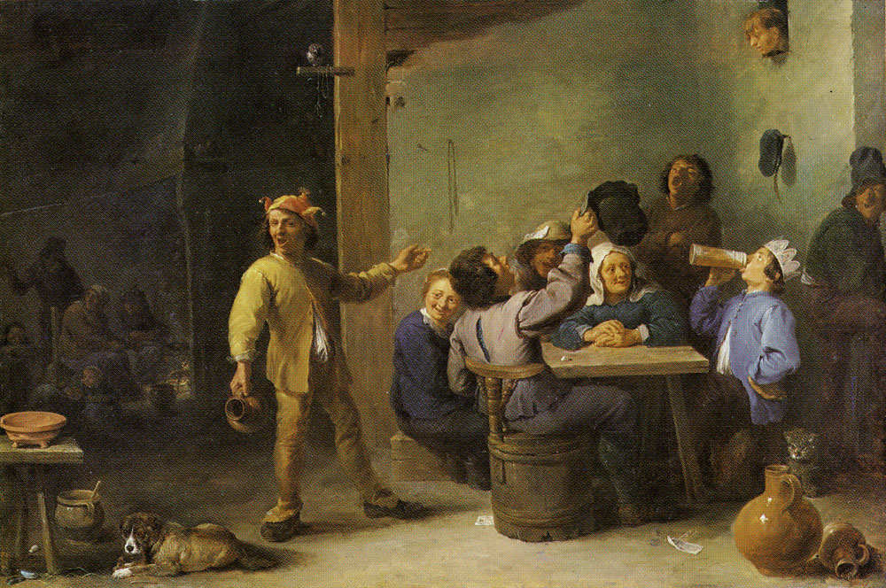 David Teniers the Younger - Peasants celebrating twelfth night
