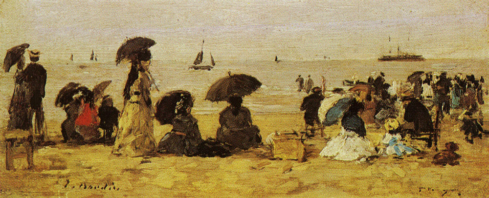 Eugène Boudin - The beach