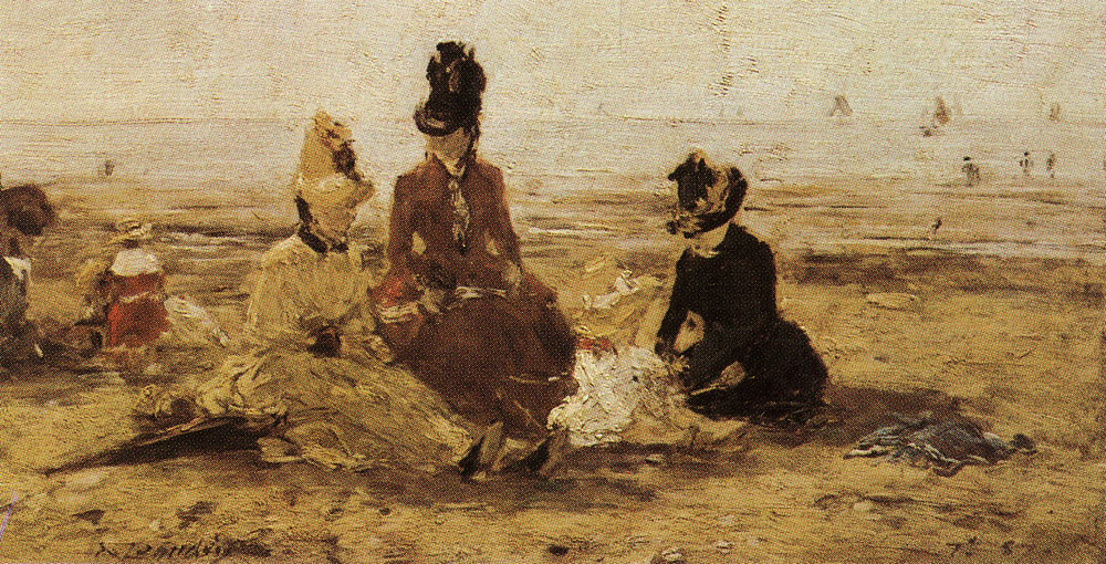 Eugène Boudin - On the beach